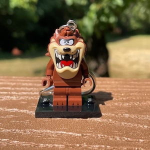 Taz minifigure keychain