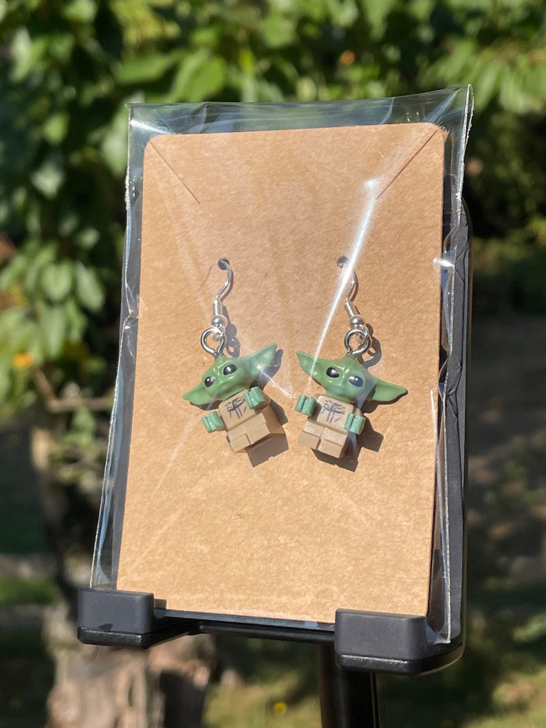 The Child/baby Yoda/grogu Minifigure Earrings Etsy
