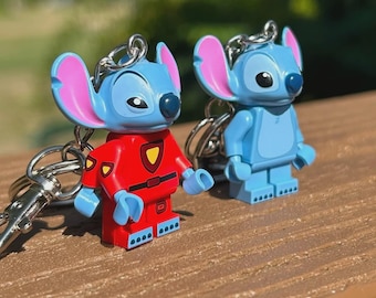 Stitch Minifigure Keychain - Etsy