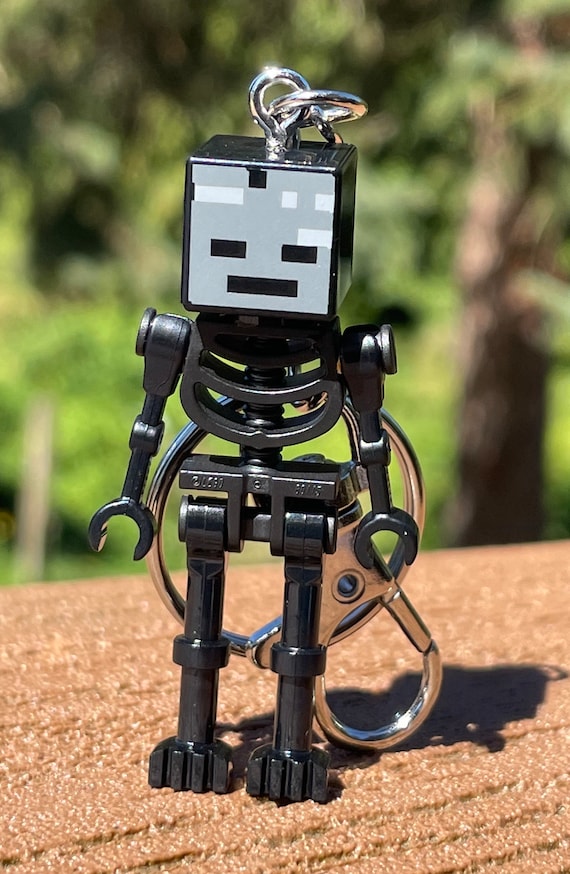 Wither Skeleton Minifigure Keychain Etsy Canada