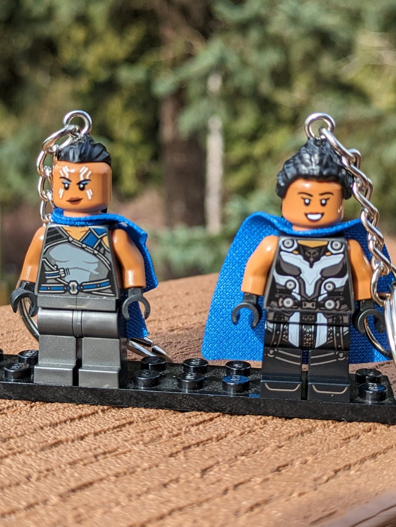 Valkyrie and King Valkyrie Minifigure Keychains Etsy