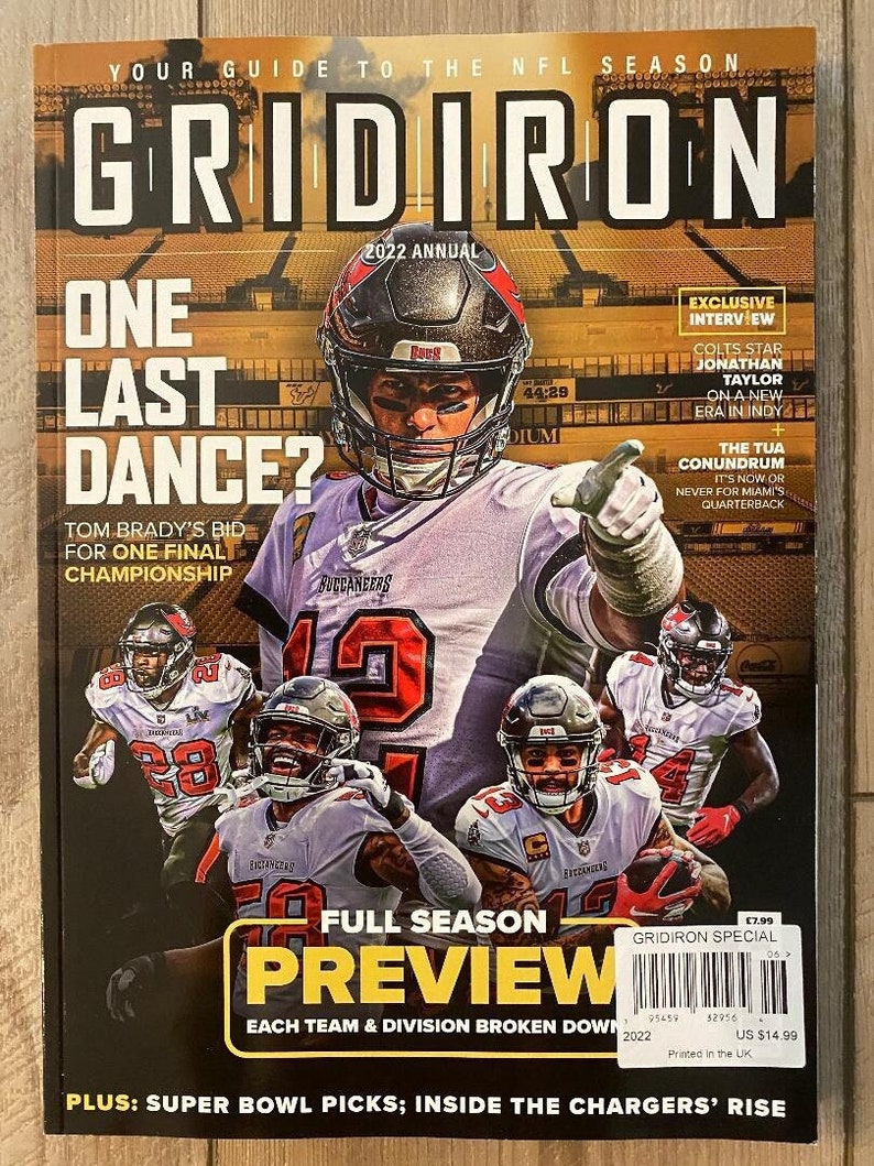 2022 NFL GRIDIRON Football Guide Special Edition Preview Tom Etsy