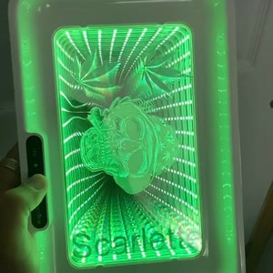 Custom made Rolling tray infinity 3D / LED rolling tray custom name On it