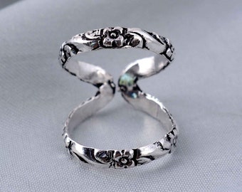Splint Ring, 925 Silver Arthritis Ring, Knuckle Ring, Silver Adjustable Ring, Simple Ring For Women, Statement Rings, Gift For her