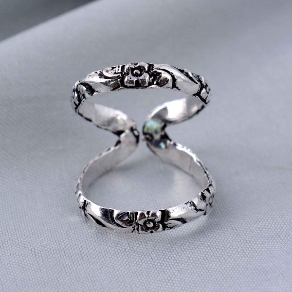 Splint Ring, 925 Silver Arthritis Ring, Knuckle Ring, Silver Adjustable Ring, Simple Ring For Women, Statement Rings, Gift For her