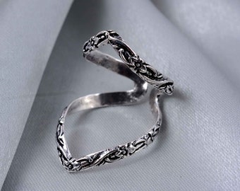 Splint Arthritis Ring, Knuckle Splint Ring, (Both Rings) Arthritis textured Ring, Thumb Ring, Women Silver Ring, midi Finger Ring For Her,