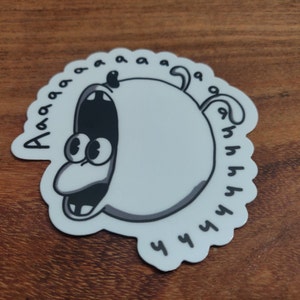 Crazy Dog Sticker