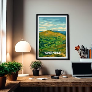 Whernside 3 Peaks - Poster Art - Yorkshire 3 Peaks Print - Yorkshire Art (P028)