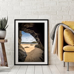 Loch in Loch in Cornish, Cornwall - Landschaft Foto Druck Padstow Strand (Cornish Beach) (C003)