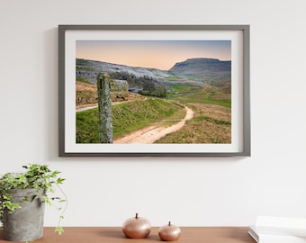 Ingleborough Yorkshire Dales Wall Art – Three Peaks Print – Yorkshire Landscape Photography – Hiking Gift – Printable Download