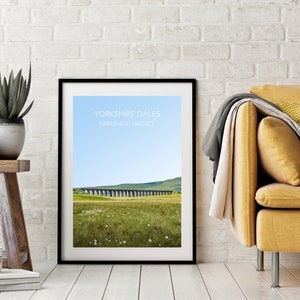 Ribblehead Viaduct  Poster Art Print - Yorkshire Dales - 3 Peaks Print (P005)