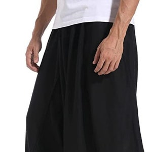 Aladdin unisex Drop Crotch Cotton Pants Yogi Ashtanga Harem Alibaba Yoga Afghani pocket trousers comfortable tai chi gong for men and women