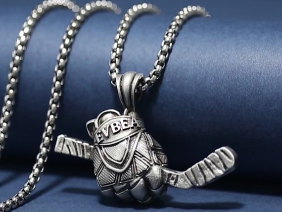 Engraved Baseball Mitt and Bat Pendant Necklace stainless Steel Punk Style unique Baseball Necklace for Men best Gift for Sports Lovers Etsy