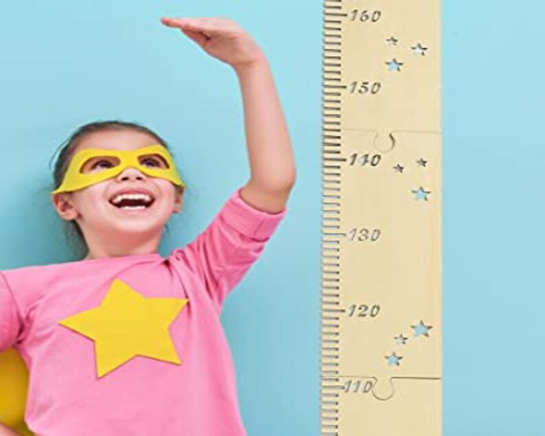 Handmade Wooden Height Growth Wall Ruler 1 Set Height Etsy