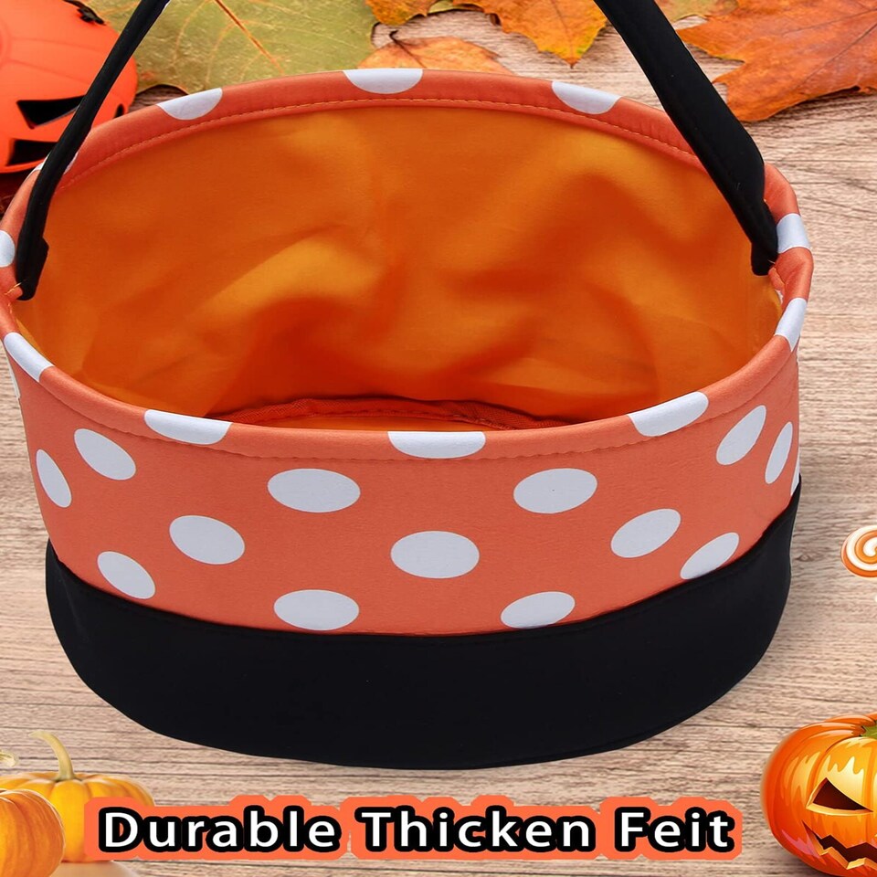 Halloween Trick or Treat Bags Halloween Candy Buckets Fabric
