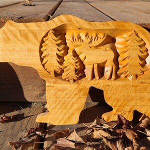 3D Bear CNC Router Files | Bear Wood Carving Design | Svg Dxf Pdf ...