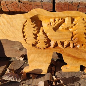 3D Bear CNC Router Files | Bear Wood Carving Design | Svg Dxf Pdf ...