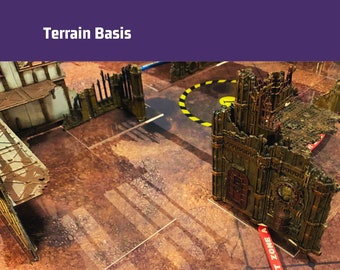 Plexiglas set as terrain underlay for tabletop games - stable and transparent for a better tabletop experience