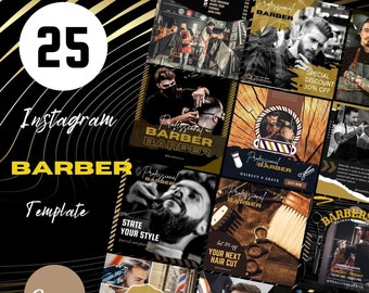 Free Barber Shop Promotion Instagram Story Template - Download in