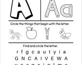 Alphabet Letter Practice Worksheets PDF – 26 Printable A to Z Pages for Preschool, Pre-K & Kindergarten – Letter Recognition Activities