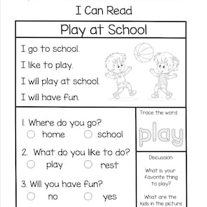 Easy Reading Passages - Etsy