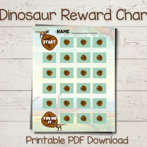 Cuadro de recompensas de dinosaurios