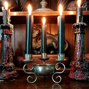 Lotus Scrying Bowl. Divination Tool. Vintage chrome. Large Scry Bowl. Magick. Altar Tool. Scrying Witchcraft. Pagan. Wicca.