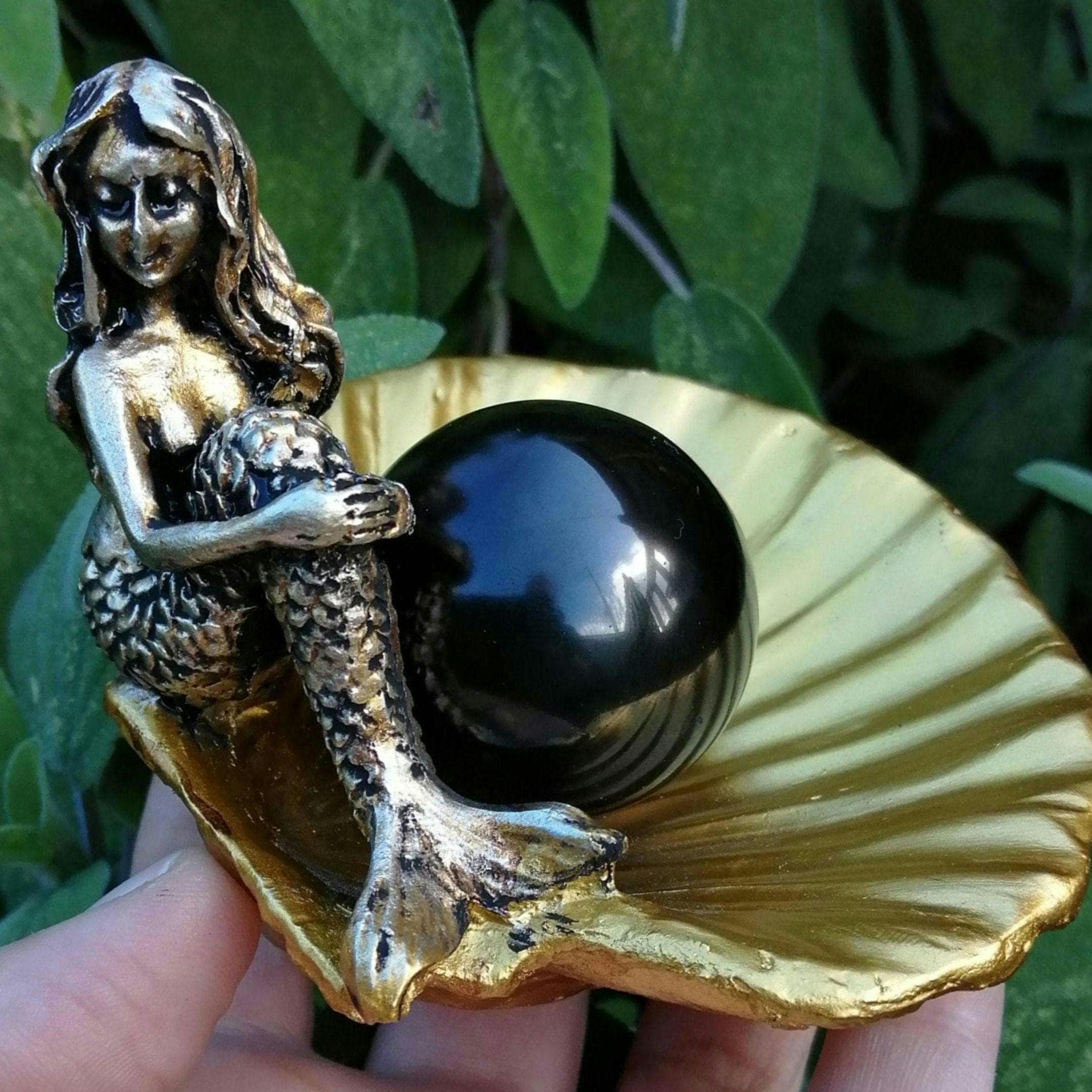 Mermaid Crystal Ball Stand - Etsy