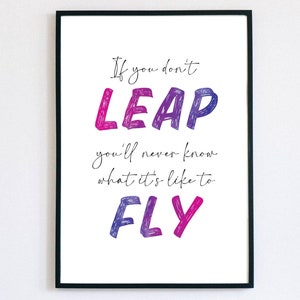 Inspirational Quote, Artistic Gymnastics Poster, Watercolour Inspirational Art Printable, Minimalist Gymnastics Wall Art