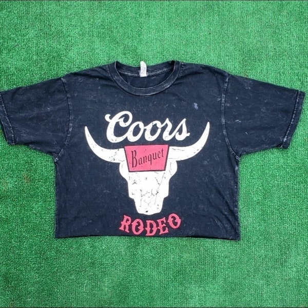 Rodeo crop top shirt vintage style