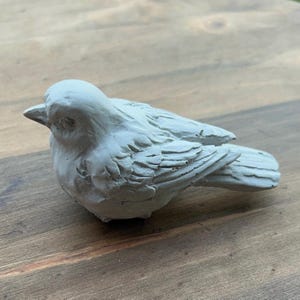Handcrafted Concrete Bird Sculpture – Rustic Garden Decor-gifts