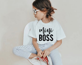 Mini Boss//Girls T-shirt// Daily Shirt// Graphic Tee for Girls