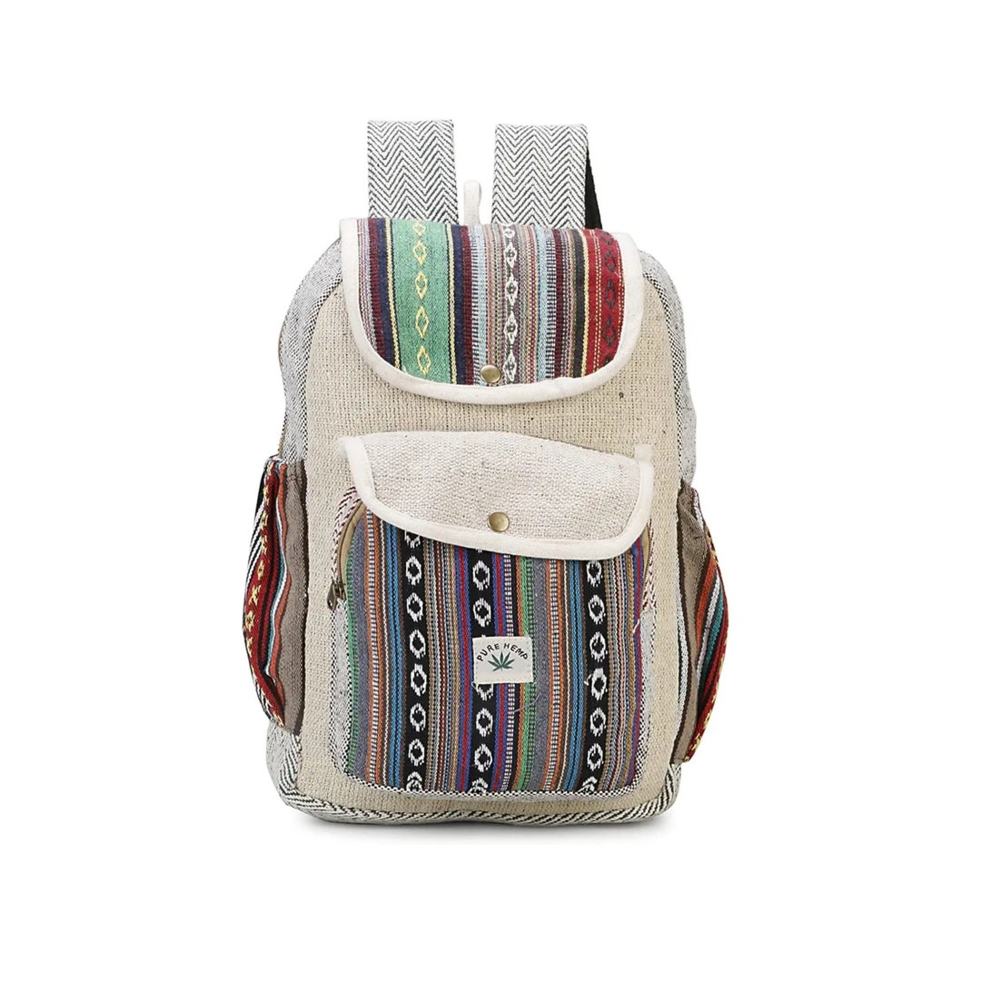 Himalaya Hemp Large Hippie Backpack Travel Backpack Beach Backpack