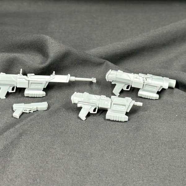 Clone Commando Weapons - 1:12 Scale - 3D Printed