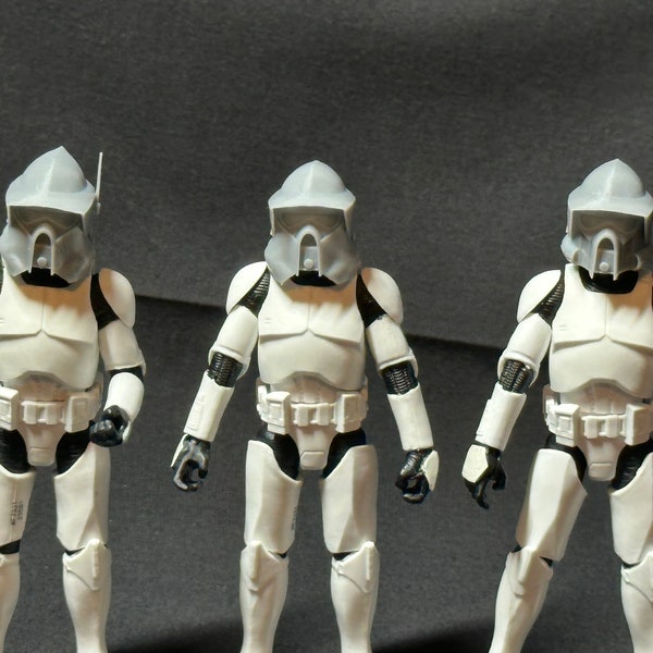 Sgt Hound ARF Trooper Helmets - 1:18 Scale - 3D Printed - VC269 Upgrade