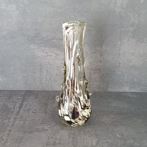Vintage Murano style Glass Vase / Mid Century Modern / Fabrika Stakla Prokuplje / Dragan Drobnjak / Prokuplje Glass / Yugoslavia / 70s
