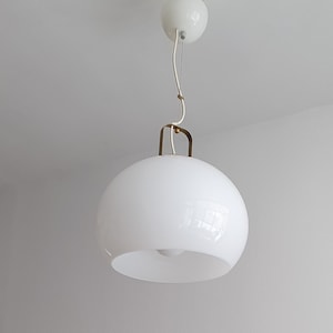 Guzzini Zurigo Suspension Lamp / Italy / Luigi Massoni / 1960s Mid Century / Vintage Space Age/ Meblo For Guzzini