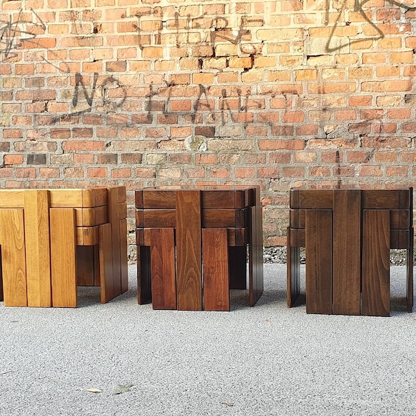 1 of 3 Mid-century coffee tables /Gianfranco Frattini for Cassina/Nest Of Tables/Italian Design/Retro Coffe Tables/1960’s/Meblo Yugoslavia