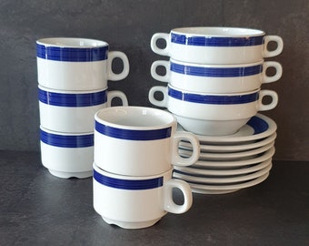 Vintage Espressotassen von Jugokeramika, Jugoslawien / Vintage Kaffeetasse / Keramiktasse / Kaffeetasse / Suppentasse