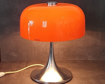 Meblo Guzzini Lampe de table de chevet vintage du milieu du siècle / Lampe de table Medusa / lampe vintage / 1970 / Lampe champignon / Yougoslavie / Italie
