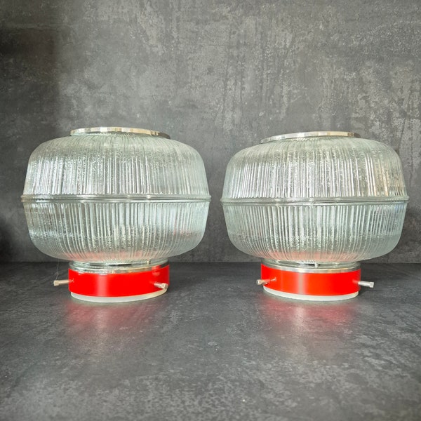 1 of 2 Napako Sconces / Retro Sconces / MCM Ceiling or Wall light / Light Fixture / Flush Mount Light / Czechoslovakia 60s