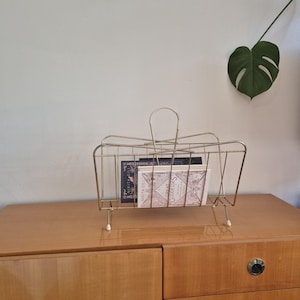 MCM Magazine Rack / Vinyl Records stand rack / Newspaper Holder