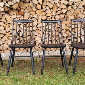 1 of 6 Vintage Wooden Chair/ Fanett / 1960s/ Ilmari Tapiovaara Style Chair / Scandinavian design / Dining Chair
