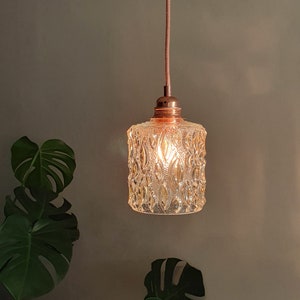 1 of 7 Small Pendant Lamps / MCM Lighting / Rewired  Light / Vintage Ceiling Lamp / Made in Yugoslavia /60s