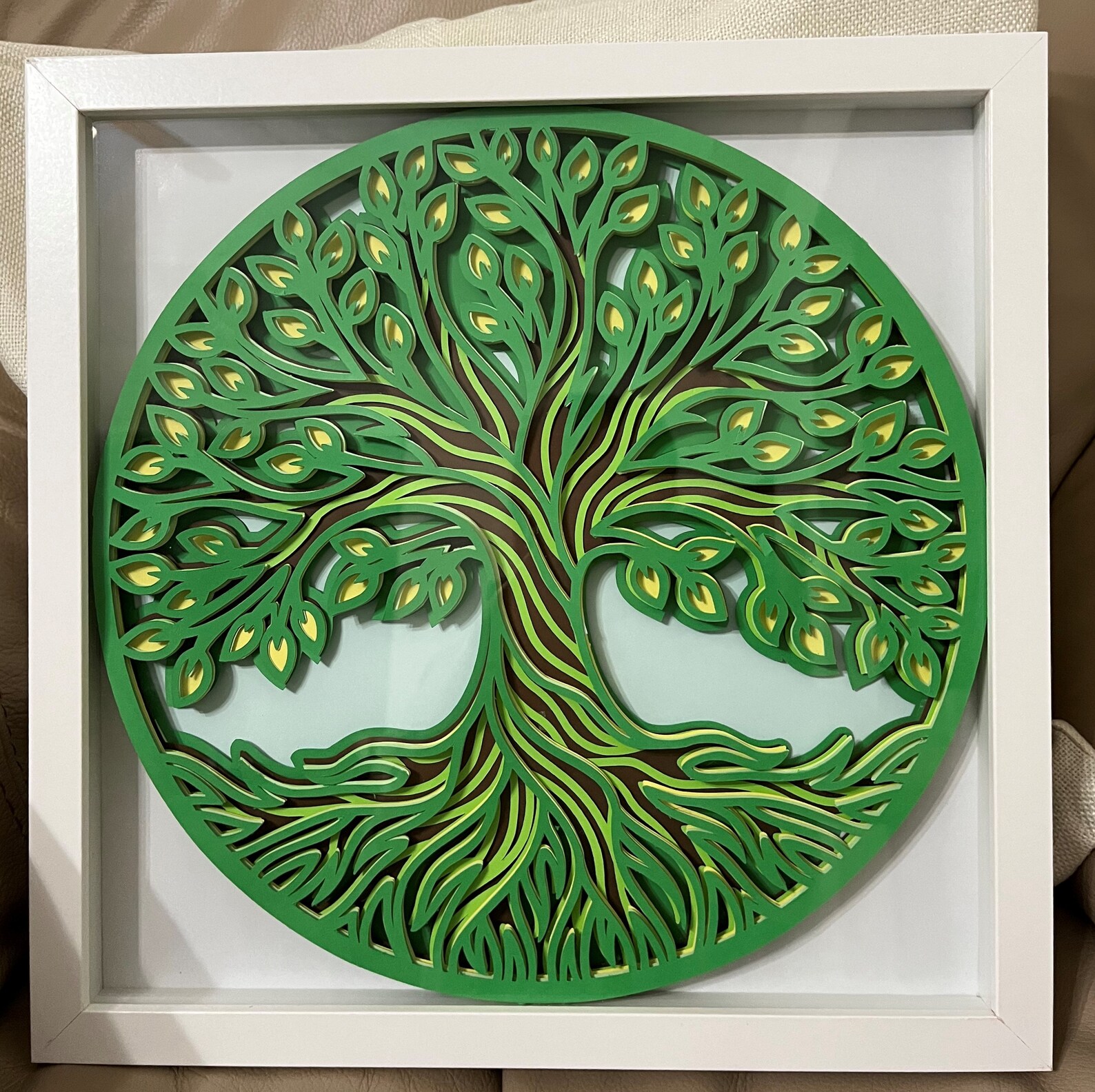 3D Family Tree Paper Family Tree Shadow Box Shadow Box - Etsy