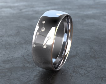 Sternzeichen Ring "Waage" - 925er Silber - Ring mit Sternbild - mit Zirkonia - eine wunderschöne Geschenkidee