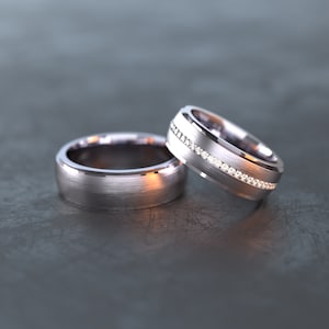 Titanium Partner Rings - Titanium Rings Wedding Rings / Wedding Rings / Friendship Rings - T010