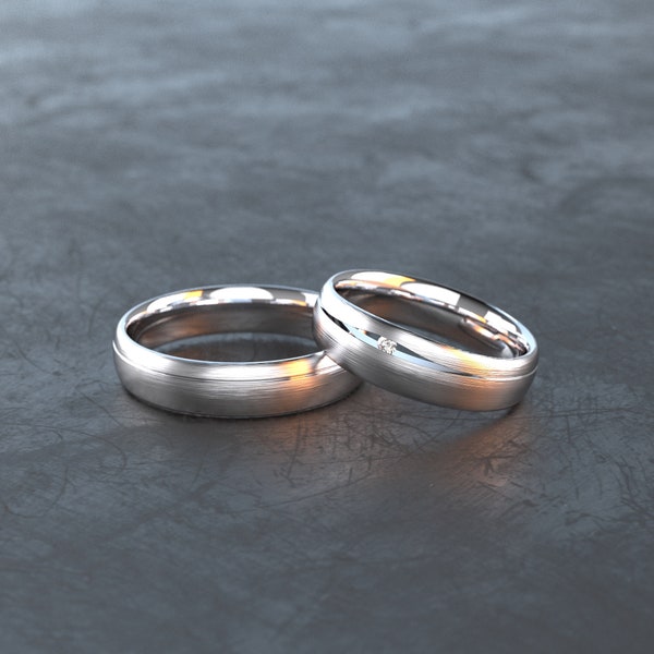 Wedding Rings - Wedding Rings - Friendship Rings - Pair Rings - Partner Rings - Handmade of 925 Silver - Model Basel