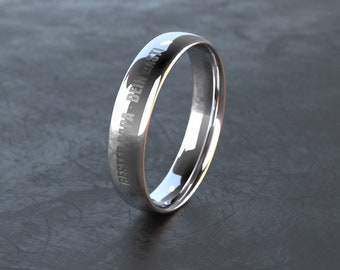 Personalisierter Ring - Silber Ring *"BESTER PAPA"* - Geschenk für Papa / zum Vatertag - inkl. Gravur - Modell Bornheim