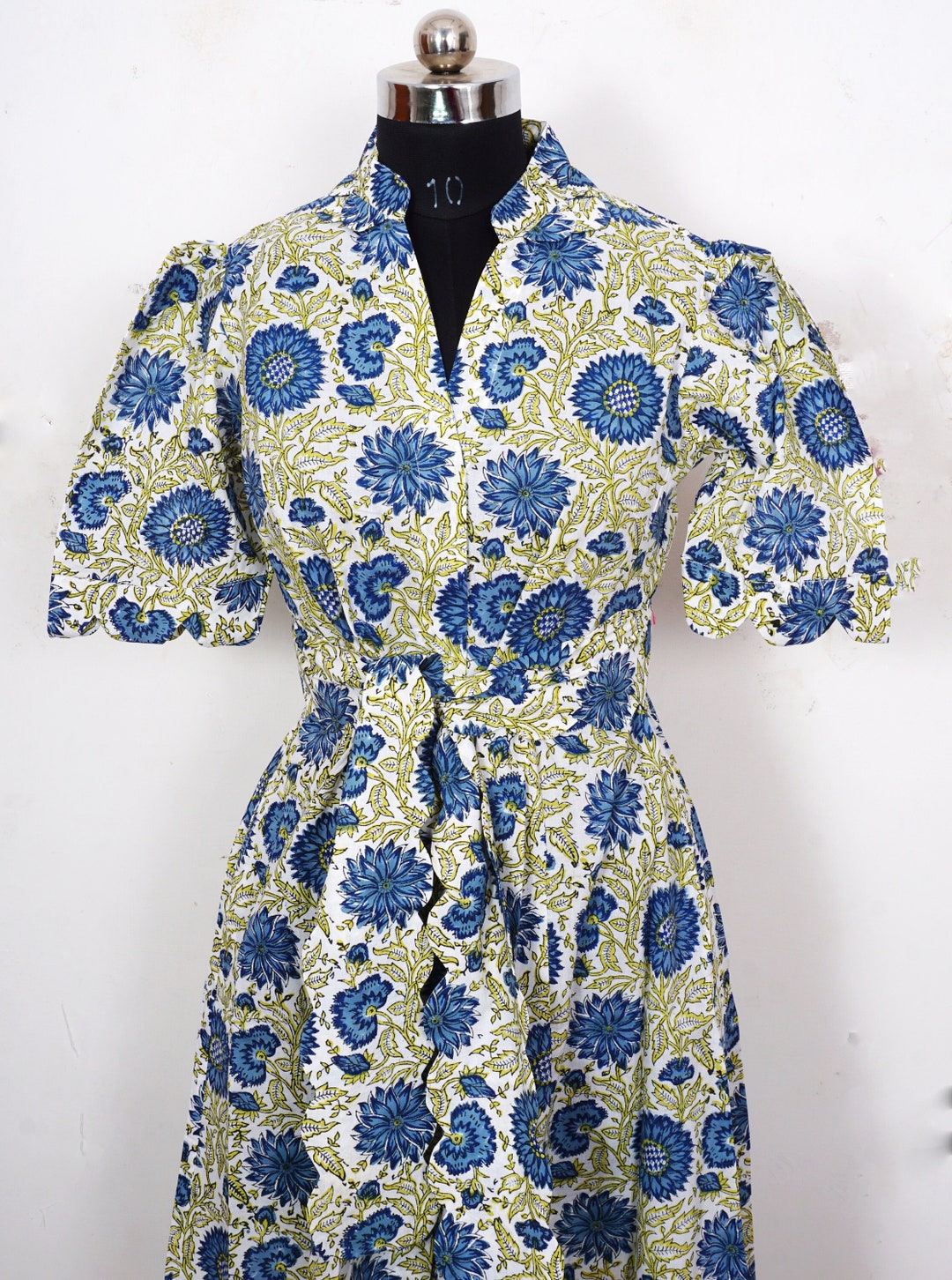 WOMEN Sleeveless Cotton Dress Shortsleeve Cotton Dress Etsy